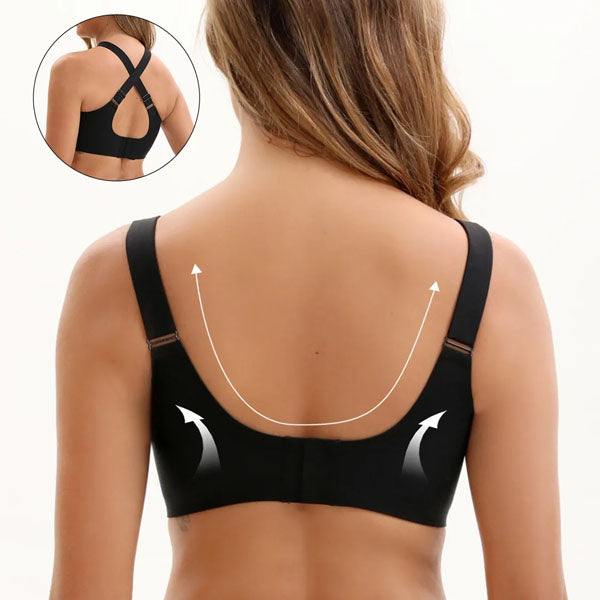 VRCÔMFY Woven Bliss Wireless Bra - Comfort & Lift for Women （WB）