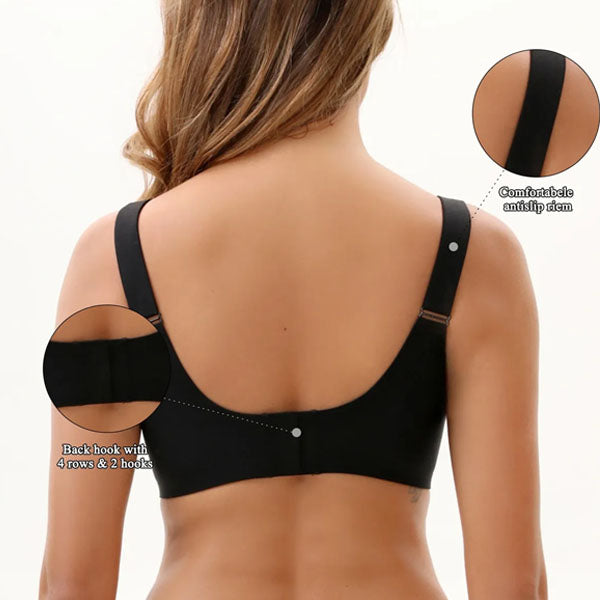 VRCÔMFY Woven Bliss Wireless Bra - Comfort & Lift for Women （WB）